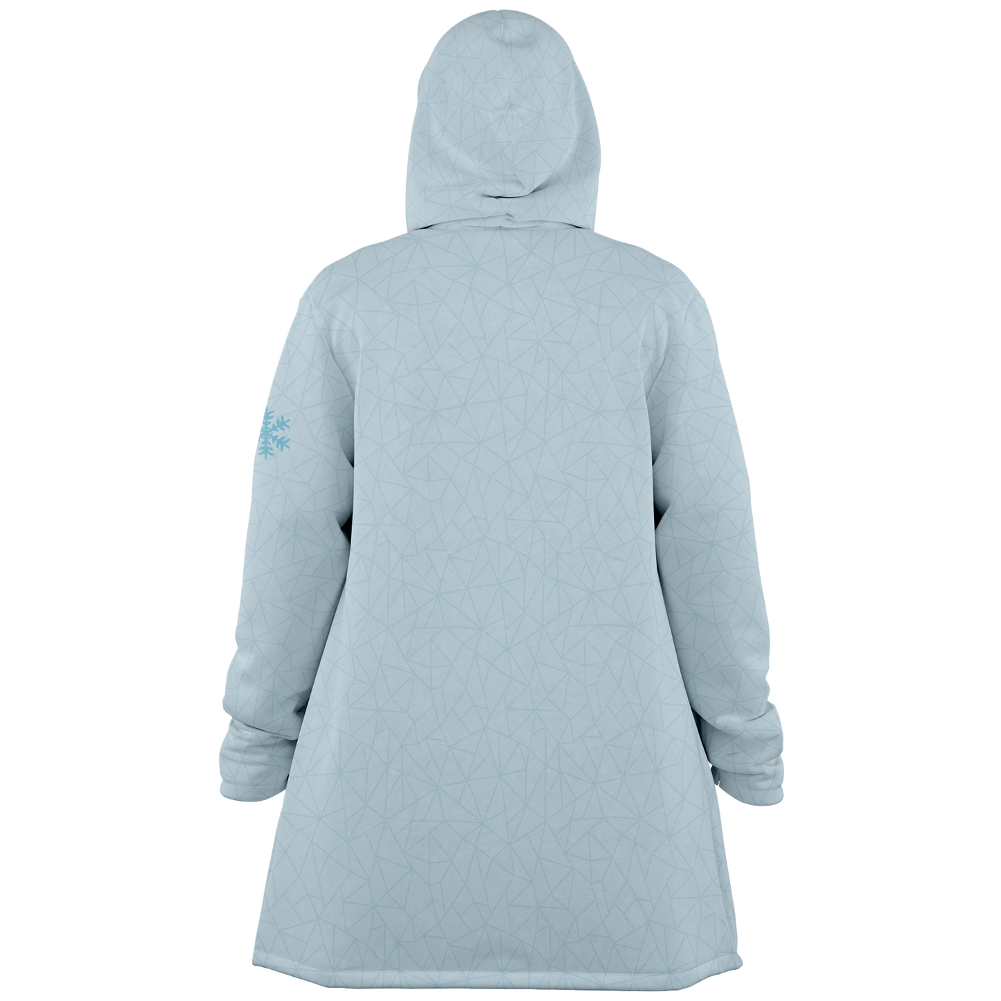 Micro Fleece Drying Robe - Sky Blue Ice Print