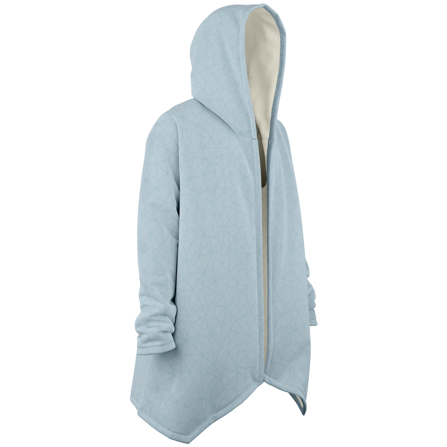 Micro Fleece Drying Robe - Sky Blue Ice Print